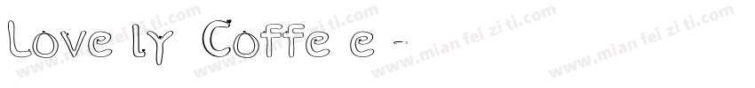 Lovely Coffee字体转换
